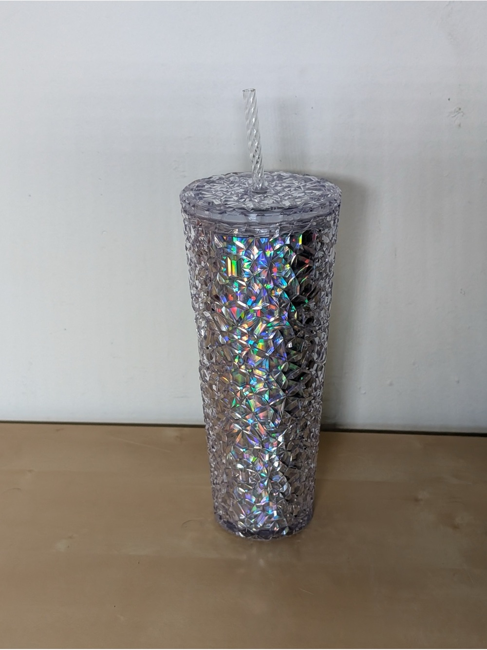 Starbucks Tumbler 2024/25 Venti Crystal Ice Diamond Finish Duel Chrome Color - Picture 2 of 7